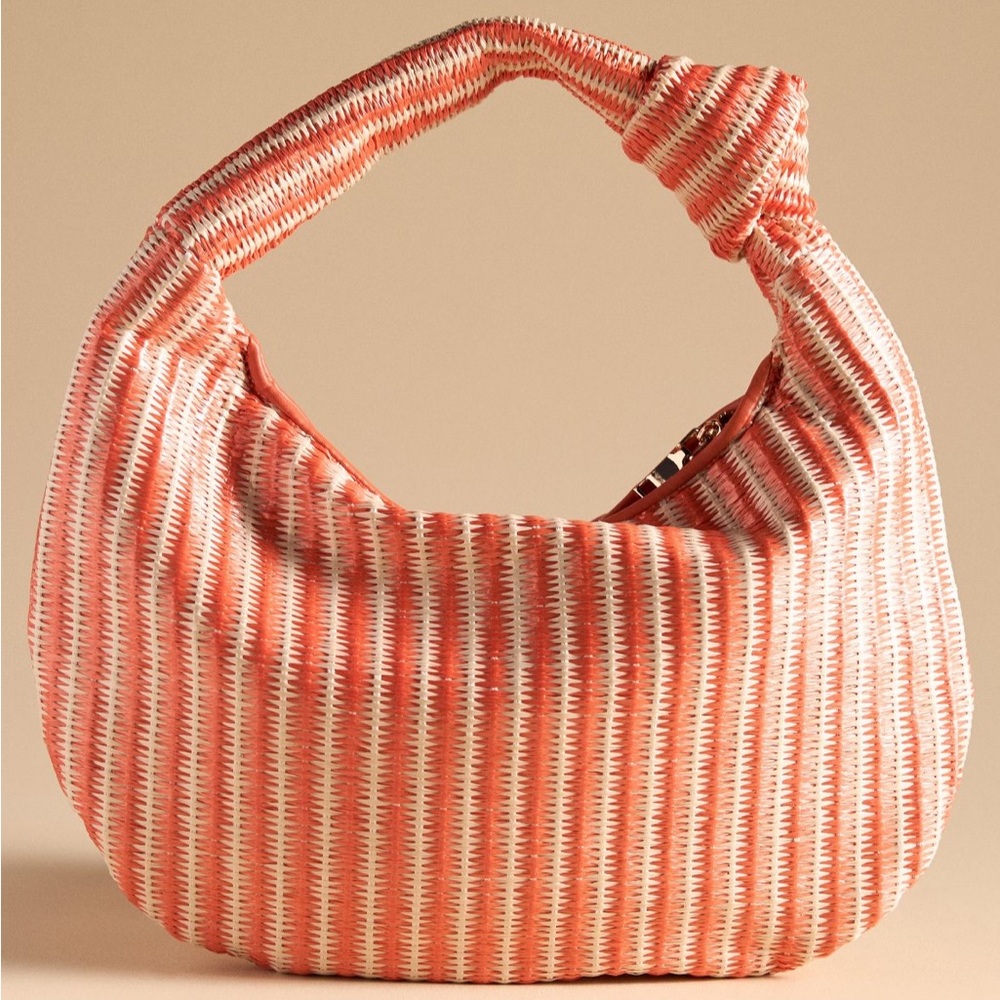 The Brigitte Satchel by Melie Bianco: Raffia Edition